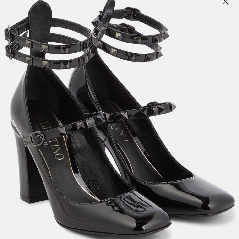 💎 LIKE NEW! Valentino Garavani Tan-Go Black Patent Leather Pumps – EU 37